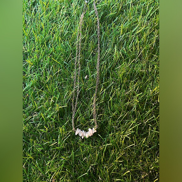 Blue Lace Agate Crystal Chips Necklace - Picture 2 of 4